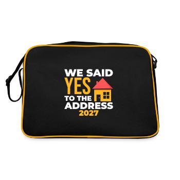 We Said Yes To The Address 2027 - Retro Tasche - Schwarz/Gold - Hinten