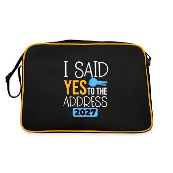 I Said Yes To The Address 2027 - Retro Tasche - Schwarz/Gold - Hinten