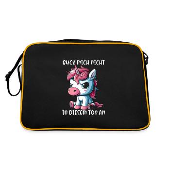 Ne me regarde pas sur ce ton - Sac Retro - noir/or - Dos