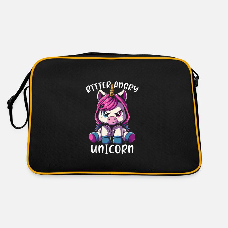 Licorne en colère amère Sac Retro