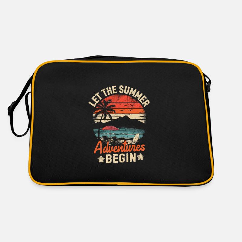 Let The Summer Adventures Begin Retro Tasche
