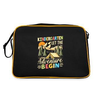Kindergarten Let The Adventure Begin - Retro Bag - black/gold - Back