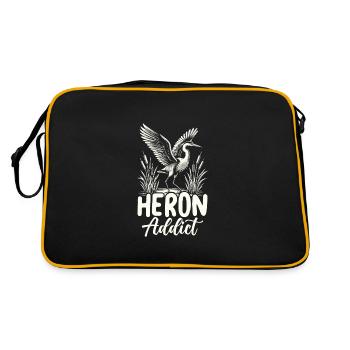 Héron accro - Sac Retro - noir/or - Dos