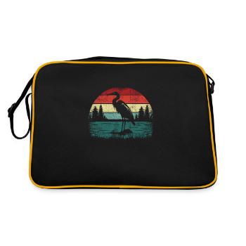 Héron rétro - Sac Retro - noir/or - Dos