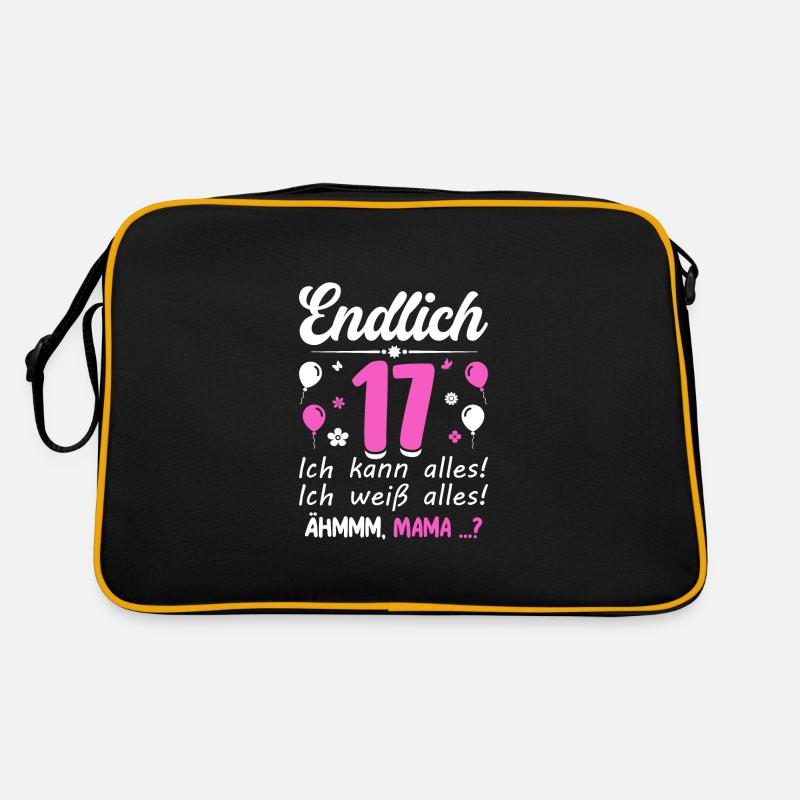 Endlich 17 Ich Kann Alles Ich Weiß Alles Retro Tasche