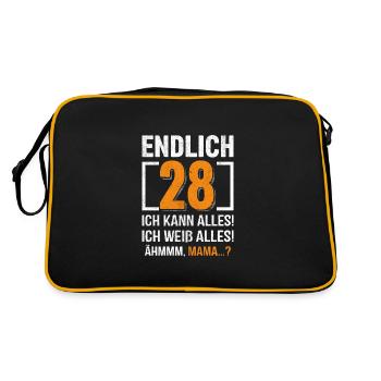 28 Birthday I can do everything I know everything - Retro Bag - black/gold - Back