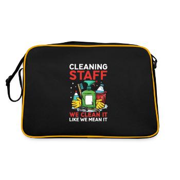 Cleaning Staff - Retro Bag - black/gold - Back