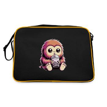 Bigfoot Bubble Tea - Retro Bag - black/gold - Back