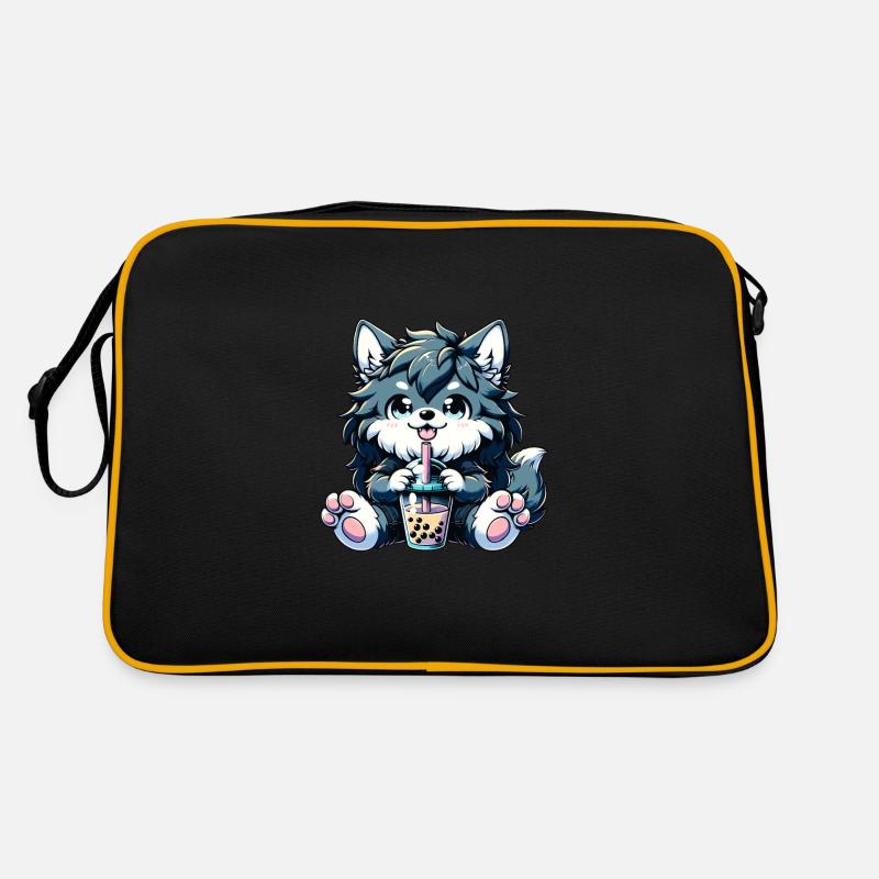 Werwolf Bubble Tea Retro Tasche