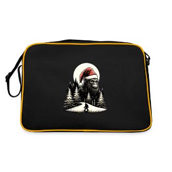 Santa Claus Bigfoot - Retro Bag - black/gold - Back
