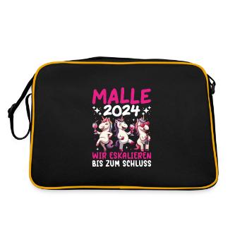 Malle 2024 Licorne Nous intensifions jusqu’à la fin - Sac Retro - noir/or - Dos