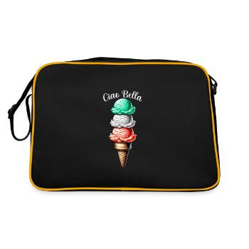 Ciao Bella - Retro Tasche - Schwarz/Gold - Hinten