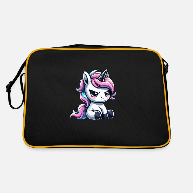 Licorne capricieuse - Sac Retro - noir/or