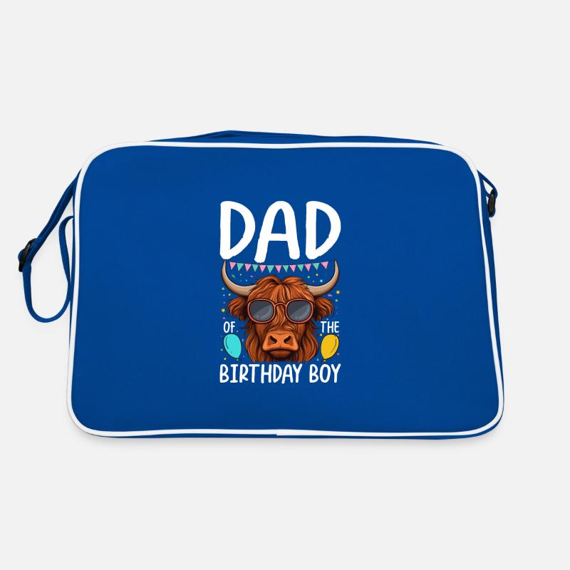 Papa du garçon d’anniversaire Sac Retro