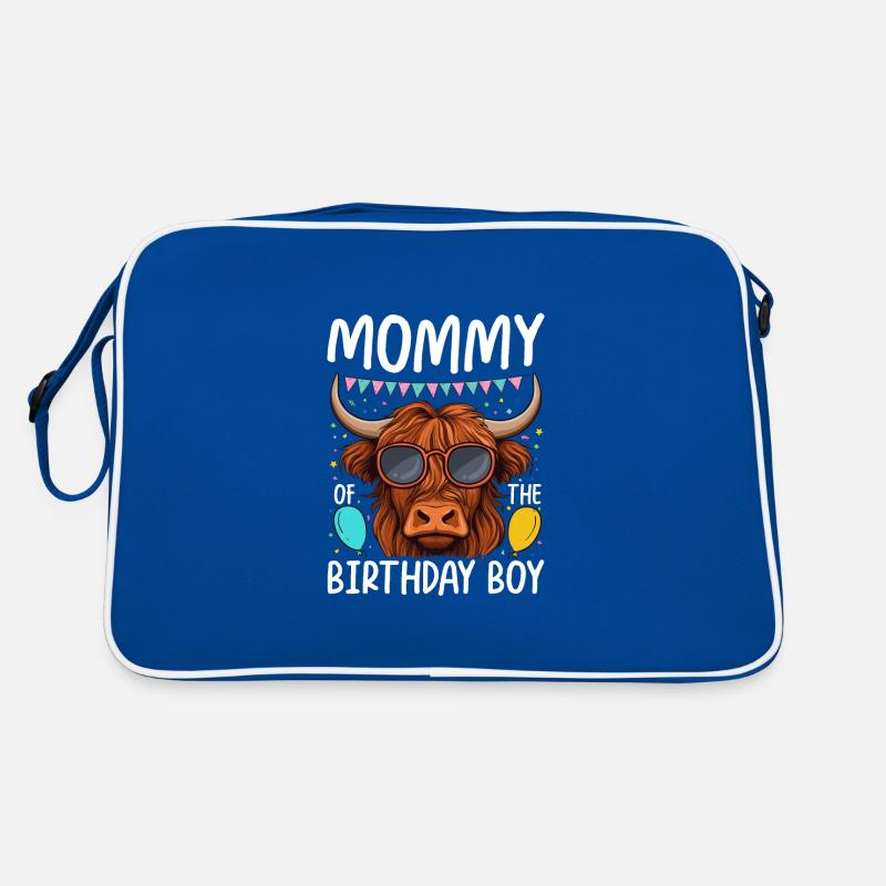 Maman du garçon d’anniversaire Sac Retro
