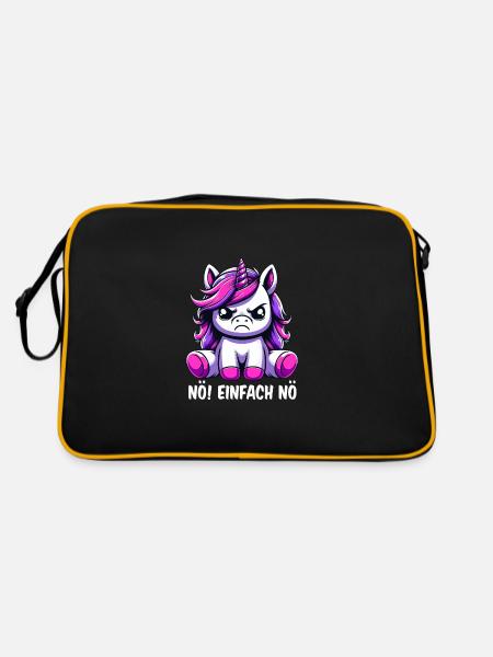 Non, tout simplement non - Sac Retro - noir/or - Dos