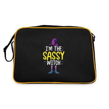 Je suis la sorcière impertinente - Sac Retro - noir/or - Dos