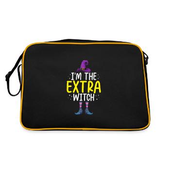 Je suis la sorcière supplémentaire - Sac Retro - noir/or - Dos