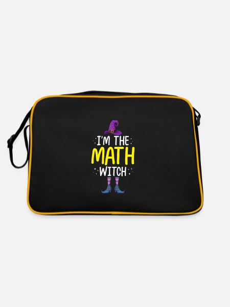 Je suis la sorcière des mathématiques - Sac Retro - noir/or - Dos