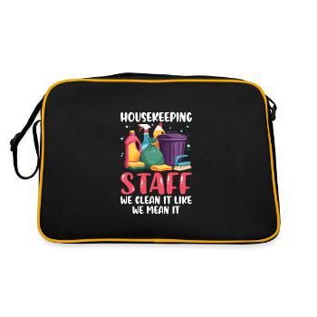 Housekeeping Staff - Retro Bag - black/gold - Back
