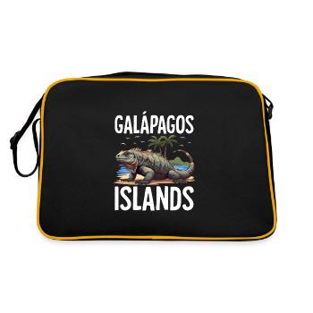 Îles Galapagos - Sac Retro - noir/or - Dos