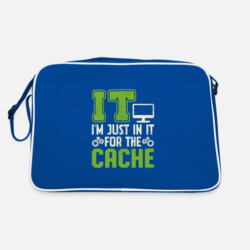 IT Je suis juste là pour le cache Sac Retro