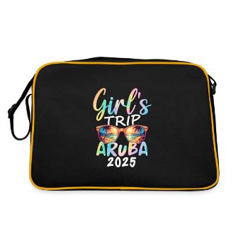Voyage entre filles à Aruba 2025 - Sac Retro - noir/or - Dos