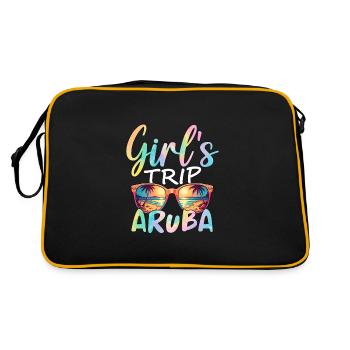 Voyage entre filles à Aruba - Sac Retro - noir/or - Dos