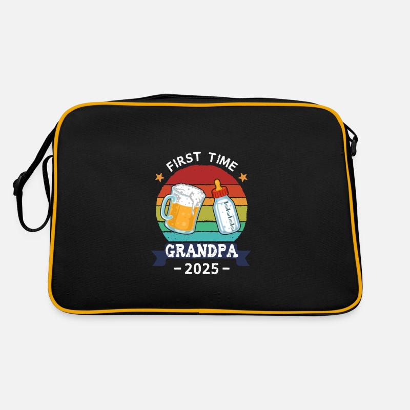 First Time Grandpa 2025 Retro Tasche