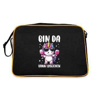 I'm ready to go - Retro Bag - black/gold - Back