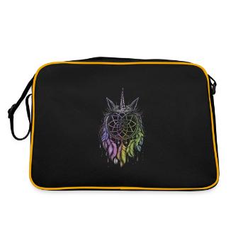 Dream Catcher Unicorn - Retro Bag - black/gold - Back