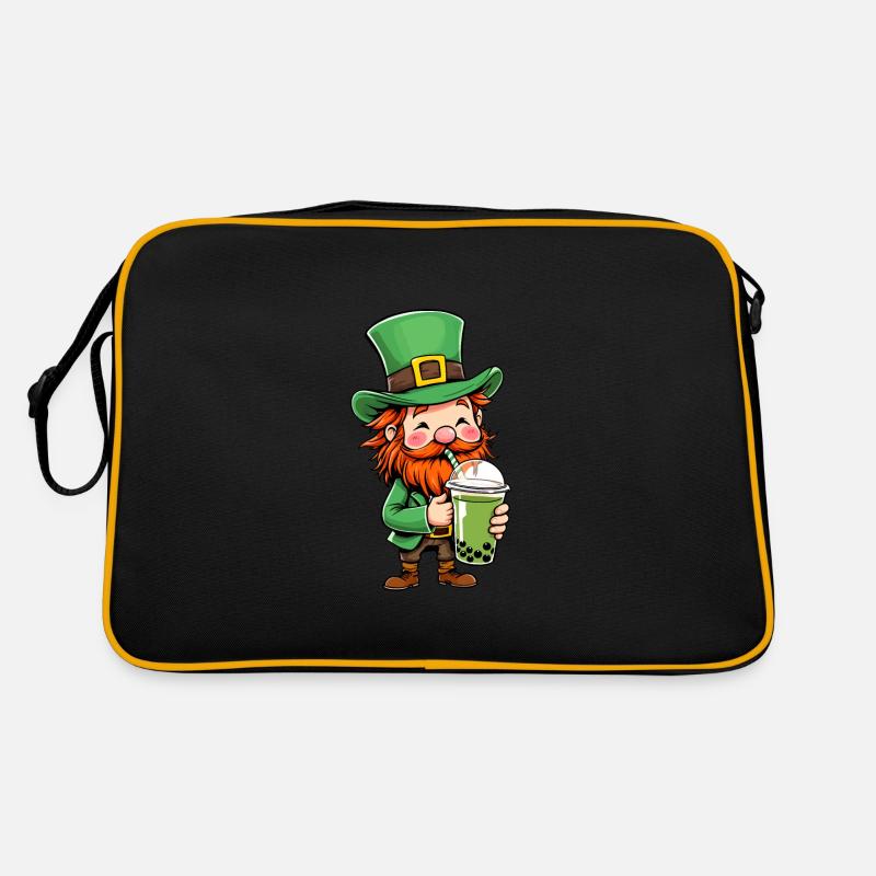 Kobold Bubble Tea St Patricks Day Retro Tasche