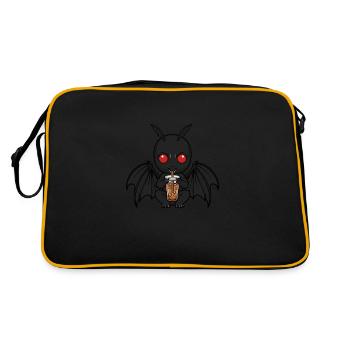 Thé à bulles Mothman - Sac Retro - noir/or - Dos