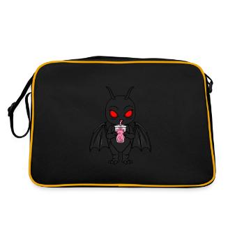 Thé à bulles Mothman - Sac Retro - noir/or - Dos