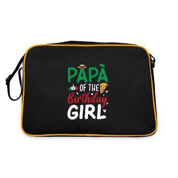 Papà Of The Birthday Girl - Retro Bag - black/gold - Back