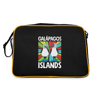 Îles Galapagos - Sac Retro - noir/or - Dos