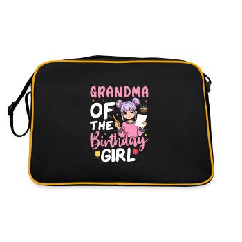 Grand-mère de la fille d’anniversaire - Sac Retro - noir/or - Dos
