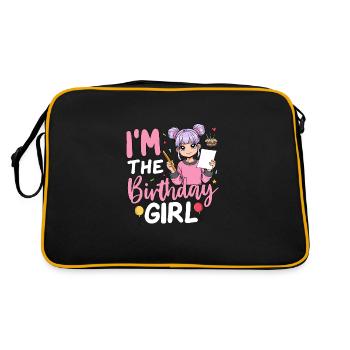 Grand-mère de la fille d’anniversaire - Sac Retro - noir/or - Dos