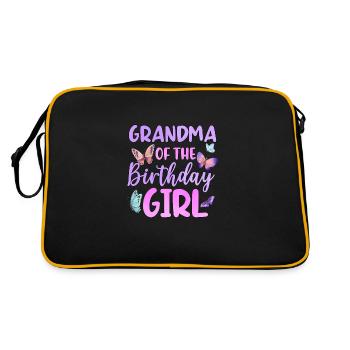 Grand-mère de la fille d’anniversaire - Sac Retro - noir/or - Dos