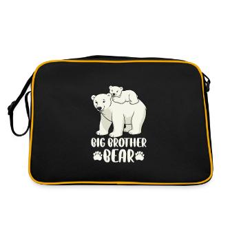 Grand frère ours - Sac Retro - noir/or - Dos