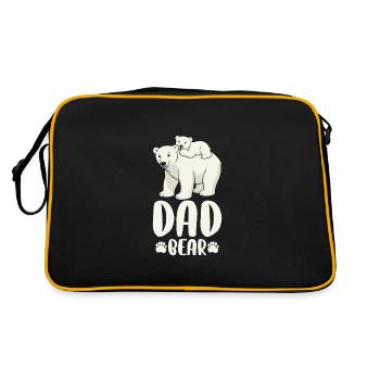 Papa ours - Sac Retro - noir/or - Dos