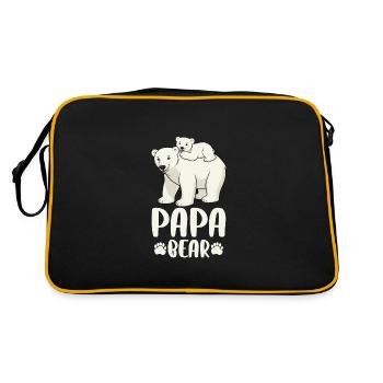Papa Ours - Sac Retro - noir/or - Dos