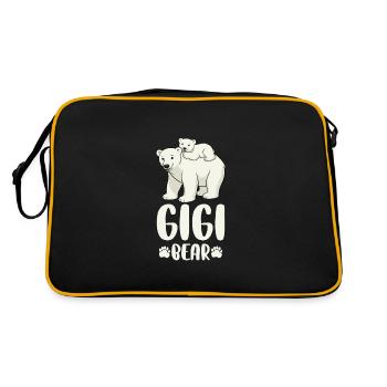 Gigi Bear - Retro Bag - black/gold - Back