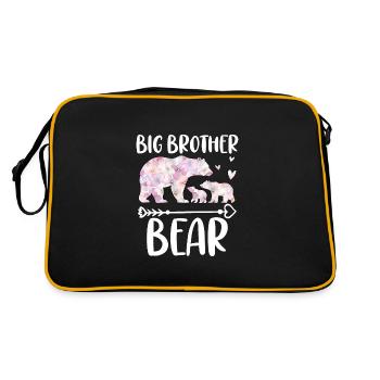 Grand frère ours - Sac Retro - noir/or - Dos