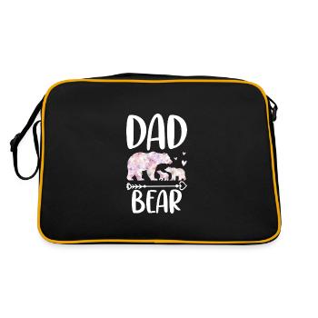 Papa ours - Sac Retro - noir/or - Dos
