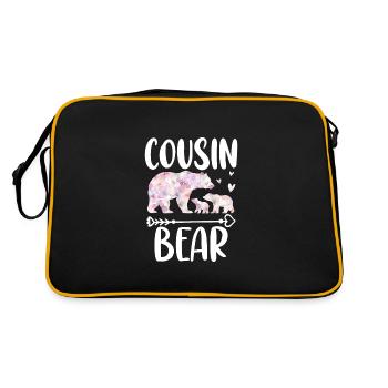 Cousin Ours - Sac Retro - noir/or - Dos