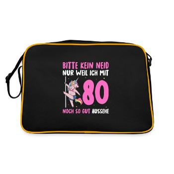 Please No Envy 80's Birthday - Retro Bag - black/gold - Back