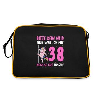 Please No Envy 38 Birthday - Retro Bag - black/gold - Back