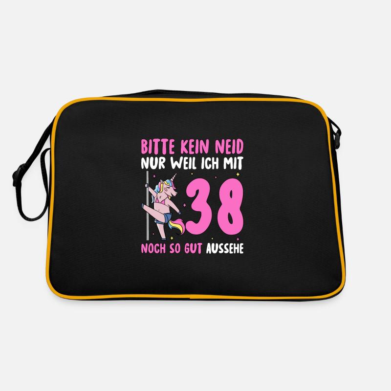 Bitte Kein Neid 38 Geburtstag Retro Tasche