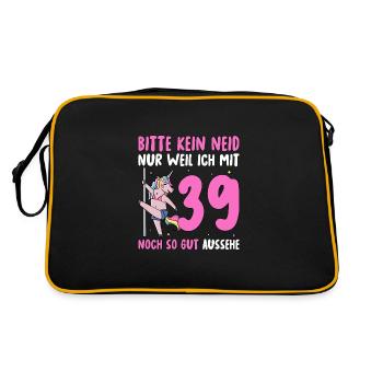 Please No Envy 39 Birthday - Retro Bag - black/gold - Back